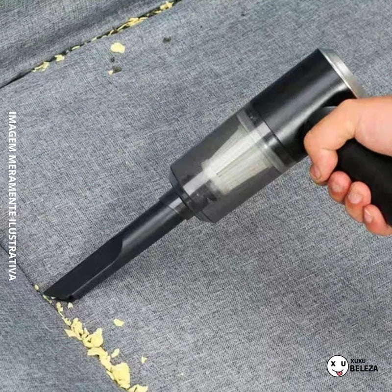 Aspirador de Pó Portátil  -  Ubs  recarregável – Limpeza Fácil e Rápida!